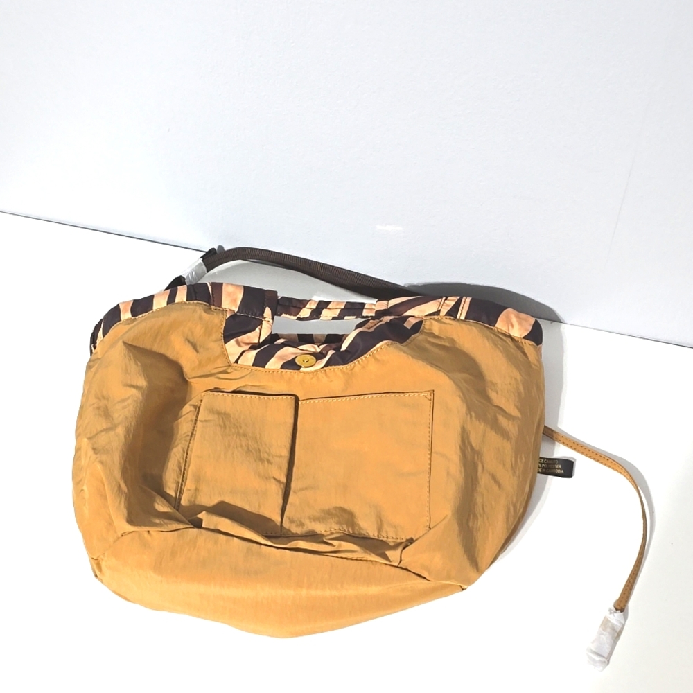 Vince Camuto Black and Tan Shoulder Bag with Zebra Print - Picture 7 of 14